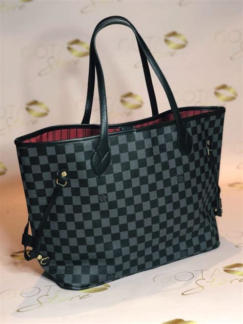 lv neverfull damier black|damier neverfull mm price.